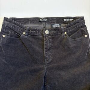 Buffalo David Bitton Dark Gray/Black Soft Corduroy Jeans – Women's size 10